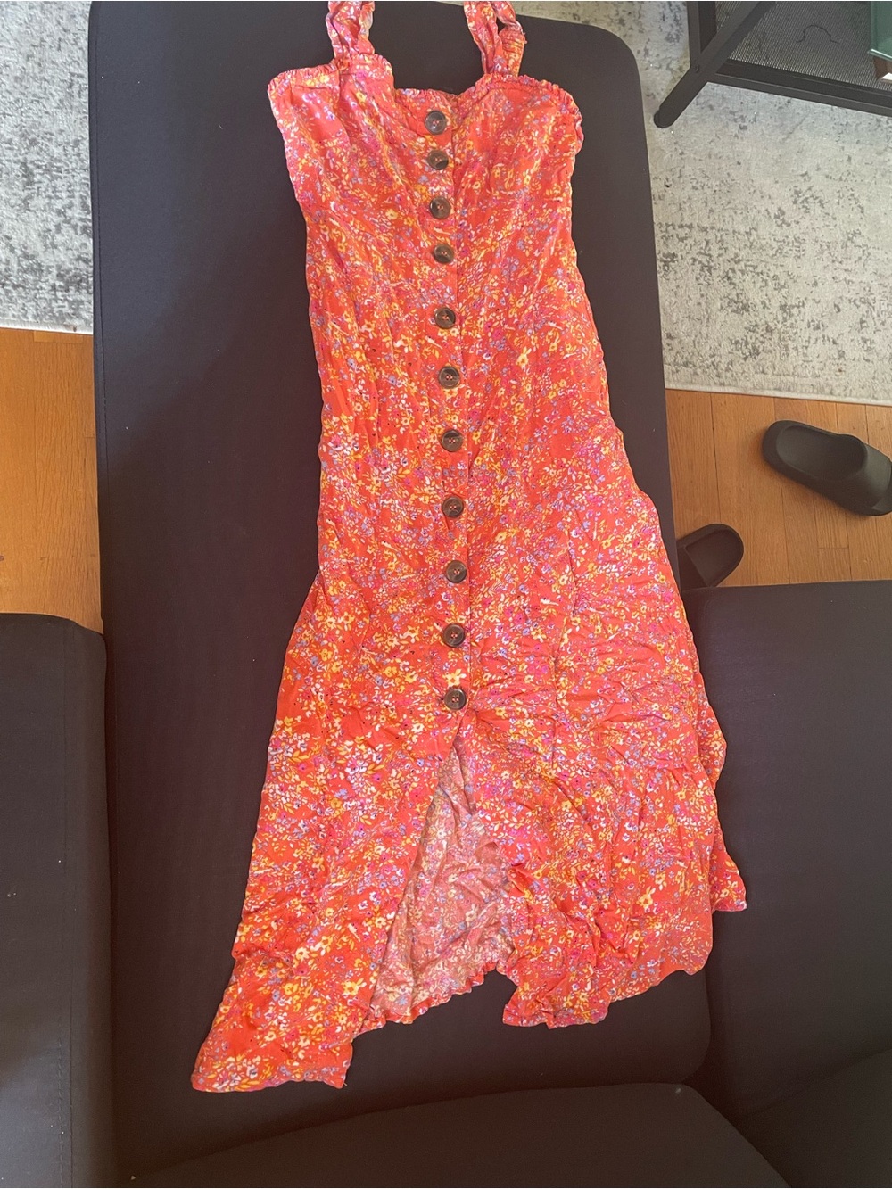 Floral Button-Front Sundress
